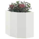 Corner Planter White 30 x 30 x 35 cm Steel