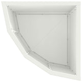 Corner Planter White 30 x 30 x 35 cm Steel