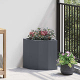Corner Planter Anthracite 30 x 30 x 35 cm Steel