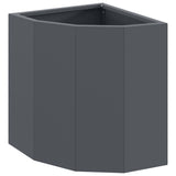 Corner Planter Anthracite 30 x 30 x 35 cm Steel