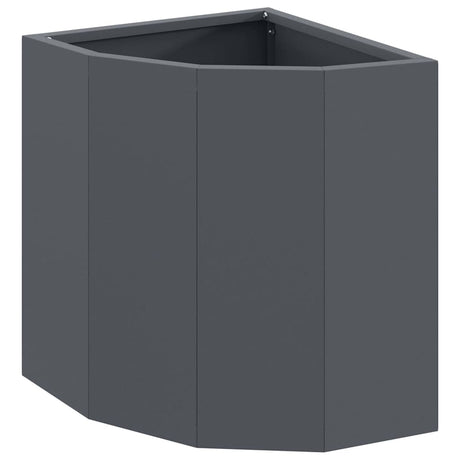 Corner Planter Anthracite 30 x 30 x 35 cm Steel