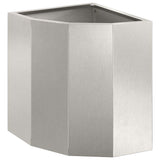 Corner Planter Silver 30 x 30 x 35 cm Stainless steel