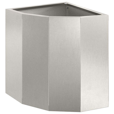 Corner Planter Silver 30 x 30 x 35 cm Stainless steel
