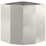 Corner Planter Silver 30 x 30 x 35 cm Stainless steel