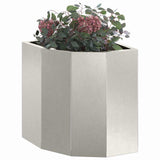 Corner Planter Silver 30 x 30 x 35 cm Stainless steel