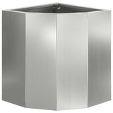 Corner Planter Silver 30 x 30 x 35 cm Galvanised steel