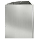 Corner Planter Silver 30 x 30 x 35 cm Galvanised steel