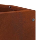 Corner Planter Rusty 30 x 30 x 35 cm Weathering steel