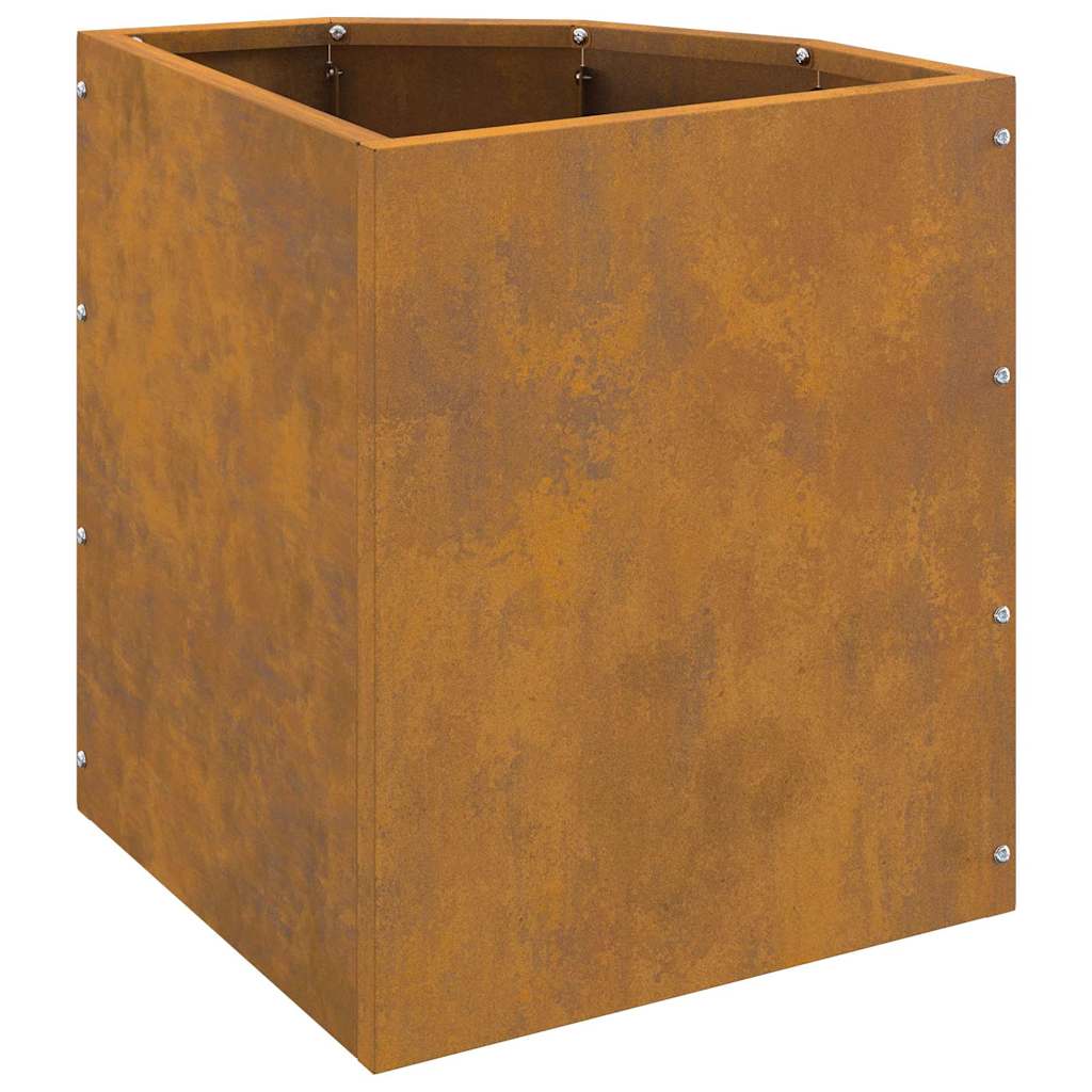 Corner Planter Rusty 30 x 30 x 35 cm Weathering steel