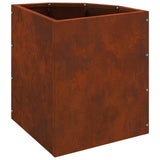 Corner Planter Rusty 30 x 30 x 35 cm Weathering steel