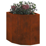 Corner Planter Rusty 30 x 30 x 35 cm Weathering steel