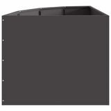 Corner Planter Black 60 x 60 x 50 cm Steel