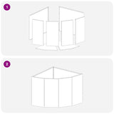 Corner Planter White 60 x 60 x 50 cm Steel