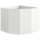 Corner Planter White 60 x 60 x 50 cm Steel