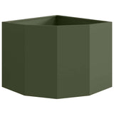 Corner Planter Olive green 60 x 60 x 50 cm Steel