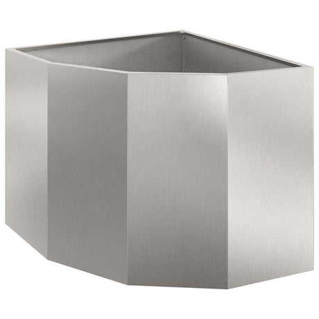 Corner Planter Silver 60 x 60 x 50 cm Stainless steel
