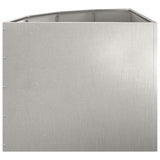 Corner Planter Silver 60 x 60 x 50 cm Stainless steel