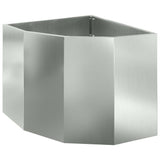 Corner Planter Silver 60 x 60 x 50 cm Galvanised steel