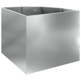 Corner Planter Silver 60 x 60 x 50 cm Galvanised steel