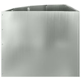 Corner Planter Silver 60 x 60 x 50 cm Galvanised steel