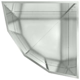 Corner Planter Silver 60 x 60 x 50 cm Galvanised steel