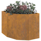 Corner Planter Rusty 60 x 60 x 50 cm Weathering steel