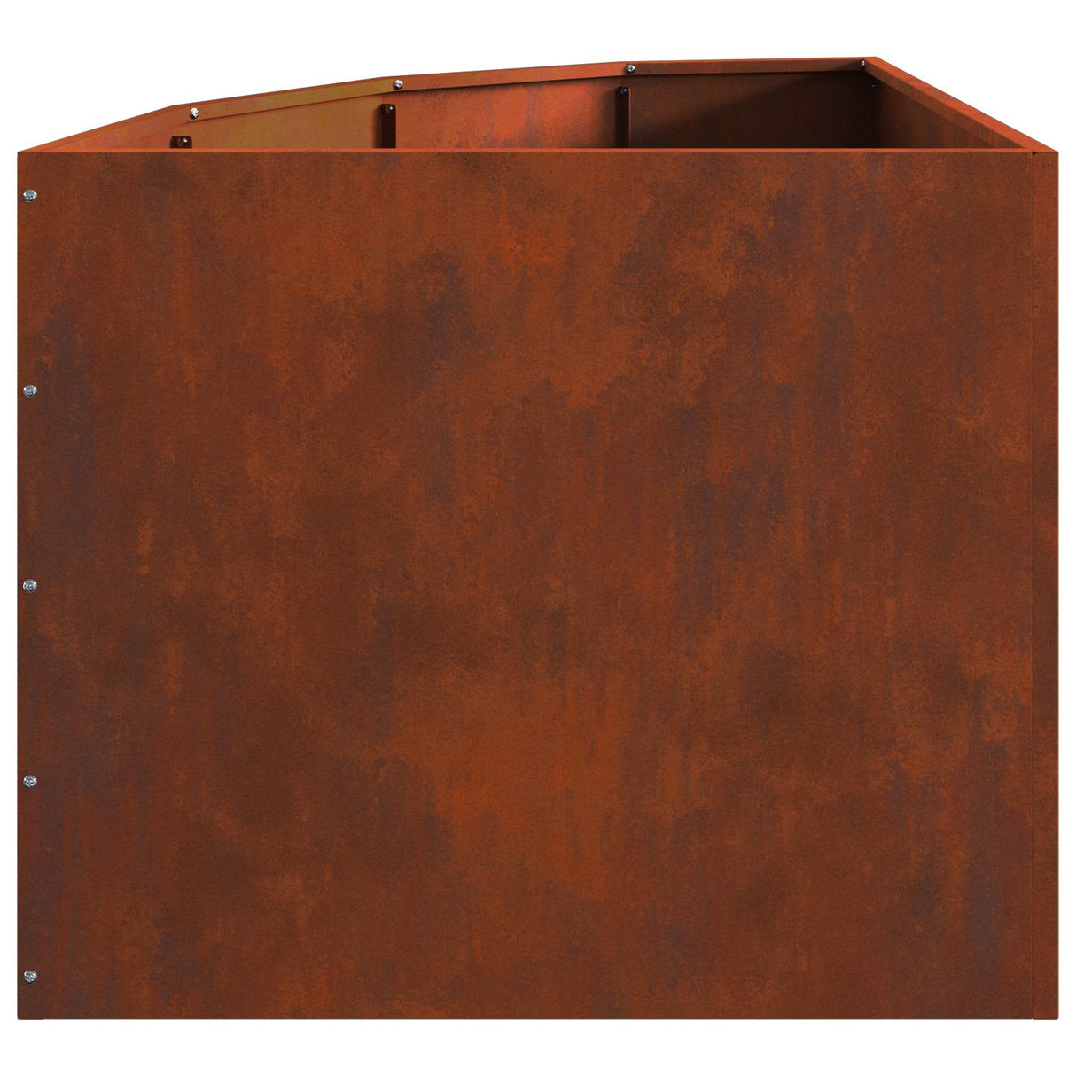 Corner Planter Rusty 60 x 60 x 50 cm Weathering steel