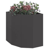 Corner Planter Black 45 x 45 x 50 cm Steel
