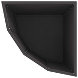 Corner Planter Black 45 x 45 x 50 cm Steel