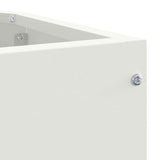 Corner Planter White 45 x 45 x 50 cm Steel