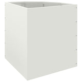 Corner Planter White 45 x 45 x 50 cm Steel