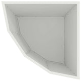 Corner Planter White 45 x 45 x 50 cm Steel