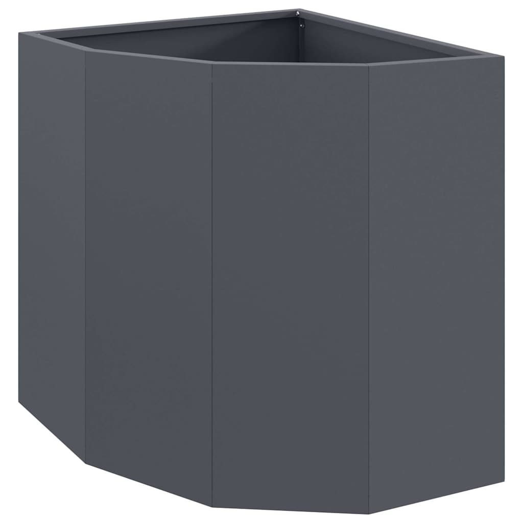 Corner Planter Anthracite 45 x 45 x 50 cm Steel