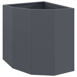 Corner Planter Anthracite 45 x 45 x 50 cm Steel