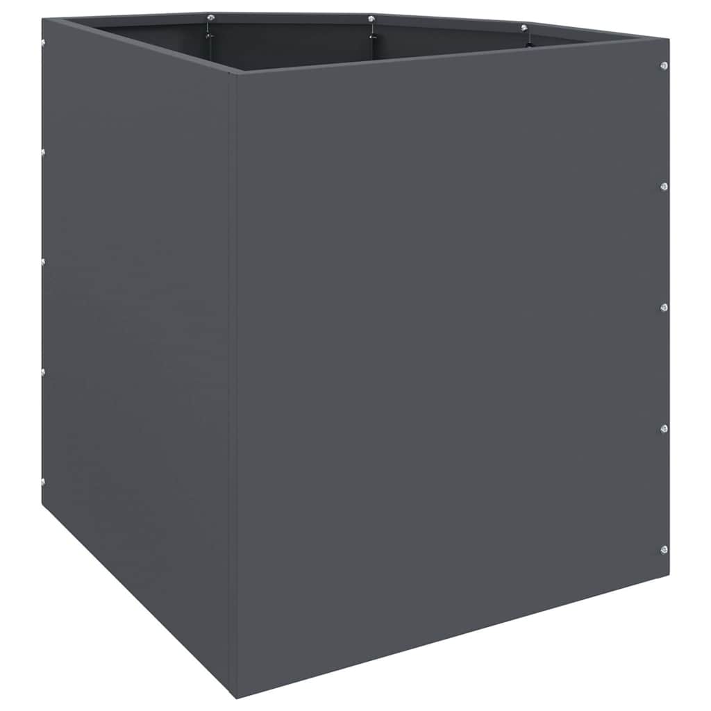 Corner Planter Anthracite 45 x 45 x 50 cm Steel