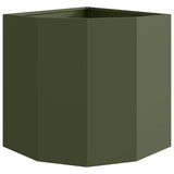 Corner Planter Olive green 45 x 45 x 50 cm Steel