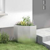 Corner Planter Silver 45 x 45 x 50 cm Stainless steel