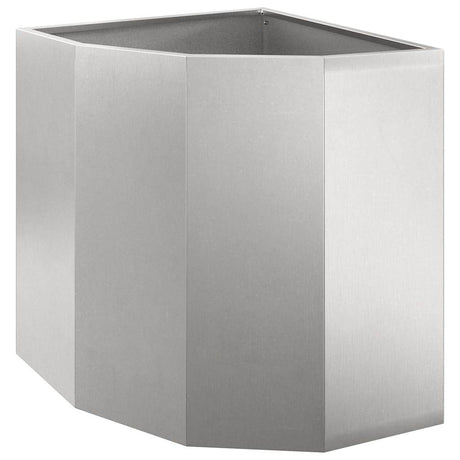 Corner Planter Silver 45 x 45 x 50 cm Stainless steel
