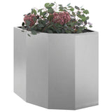 Corner Planter Silver 45 x 45 x 50 cm Stainless steel