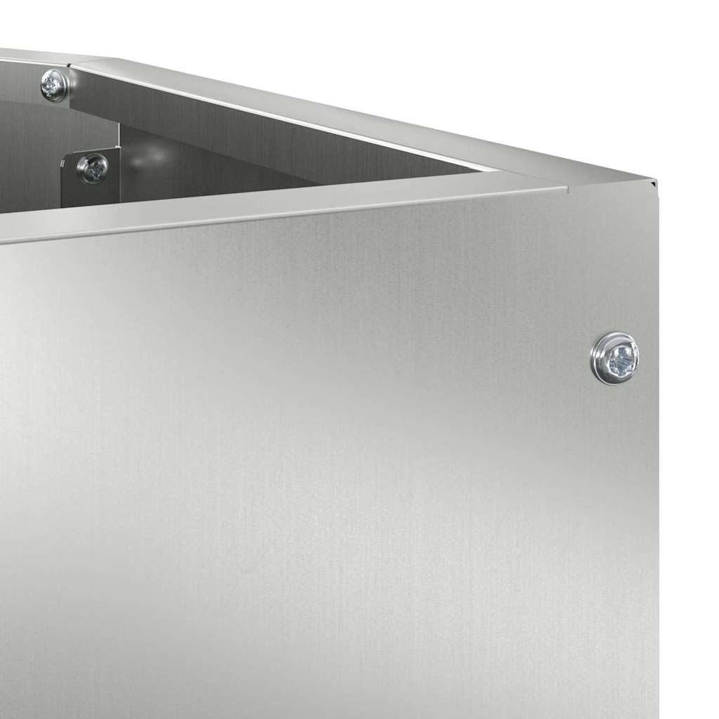 Corner Planter Silver 45 x 45 x 50 cm Galvanised steel