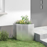 Corner Planter Silver 45 x 45 x 50 cm Galvanised steel