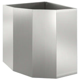 Corner Planter Silver 45 x 45 x 50 cm Galvanised steel