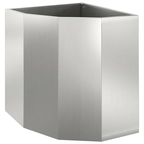 Corner Planter Silver 45 x 45 x 50 cm Galvanised steel