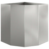 Corner Planter Silver 45 x 45 x 50 cm Galvanised steel