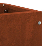 Corner Planter Rusty 45 x 45 x 50 cm Weathering steel