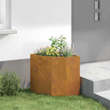 Corner Planter Rusty 45 x 45 x 50 cm Weathering steel