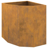 Corner Planter Rusty 45 x 45 x 50 cm Weathering steel