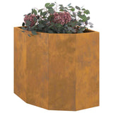 Corner Planter Rusty 45 x 45 x 50 cm Weathering steel
