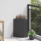 Corner Planter Black 30 x 30 x 50 cm Steel