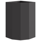 Corner Planter Black 30 x 30 x 50 cm Steel